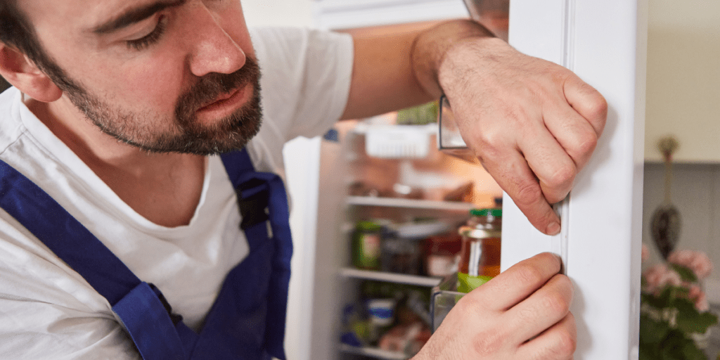Worn refrigerator door gasket