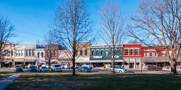 Map showing Clarinda and nearby service areas